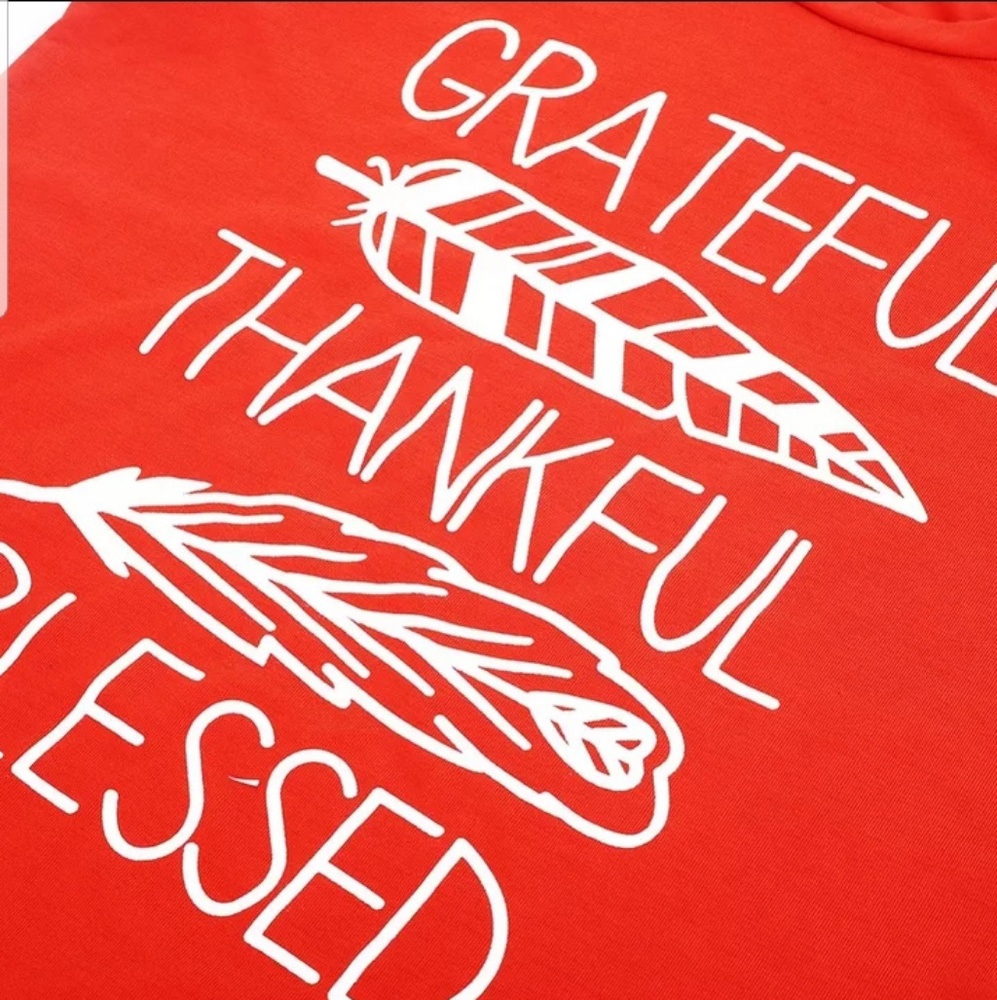 GRATEFUL THANKFUL BLESSED Graphic Tee - Picture 3 of 7
